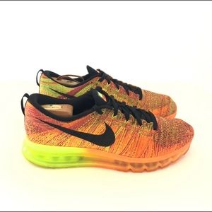 Nike flyknit 360 airmax total orange fir
